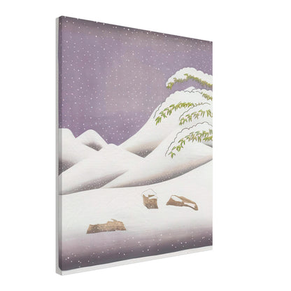 David Hockney, Snow, rolling snowy hills and snow-covered branches, canvas print, 50 × 50 cm (20 × 20 in)