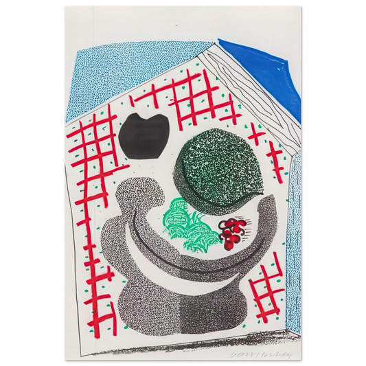 Bowl Of Fruit by David Hockney Poster