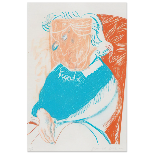 Portrait Of Mother II - Signed Print by David Hockney Poster