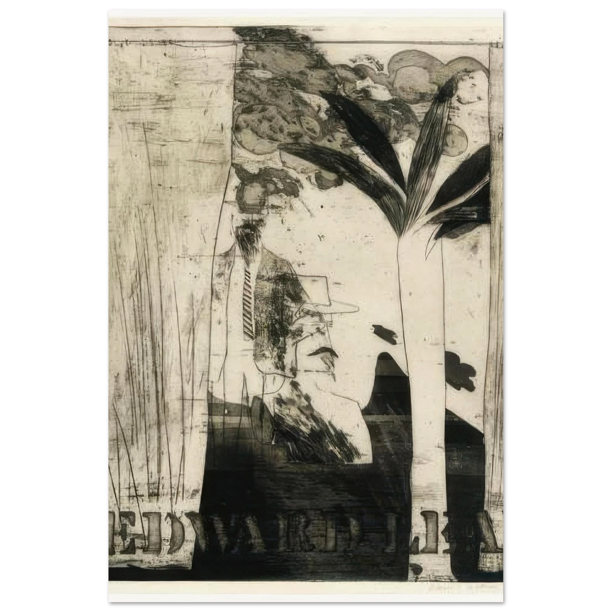 Edward Lear by David Hockney Poster