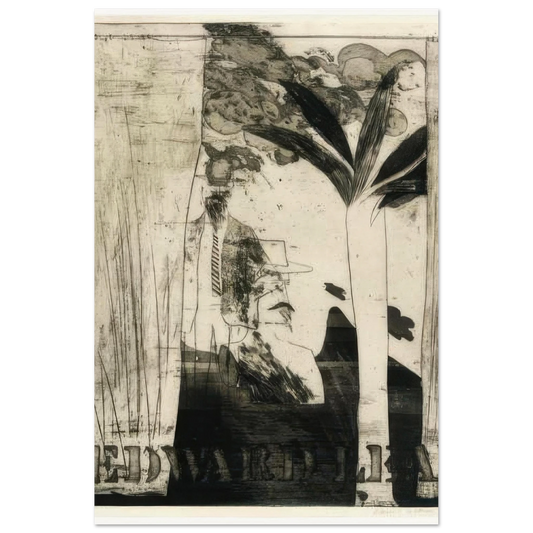 Edward Lear by David Hockney Poster