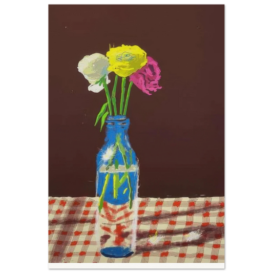 23rd March 2021, Flowers In A Milk Bottle by David Hockney Poster