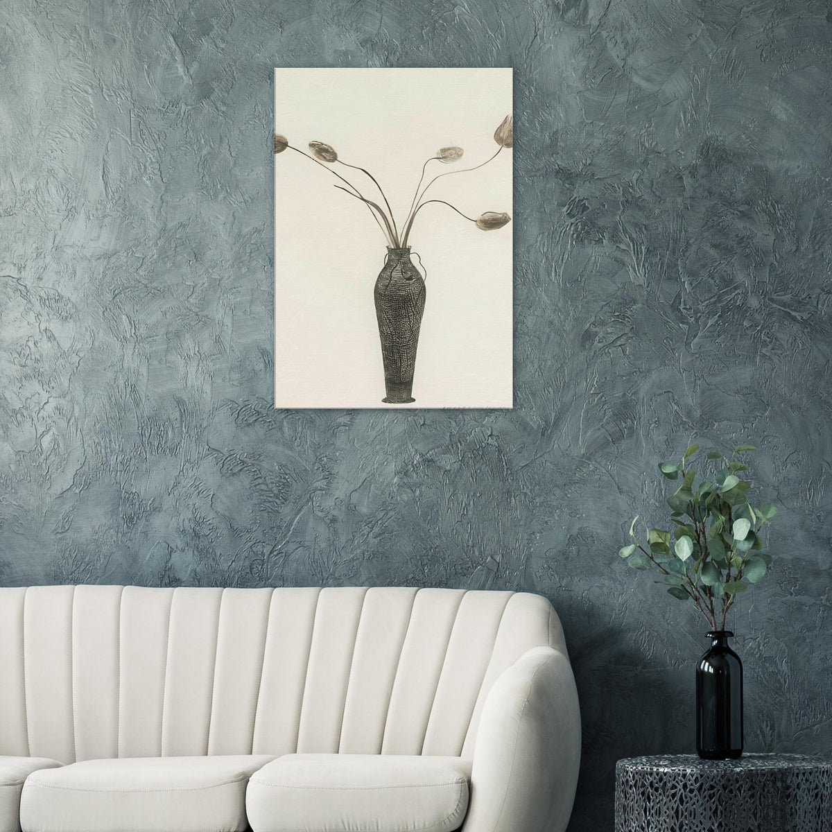 David Hockney, Tulips, colourful tulip still life, canvas print