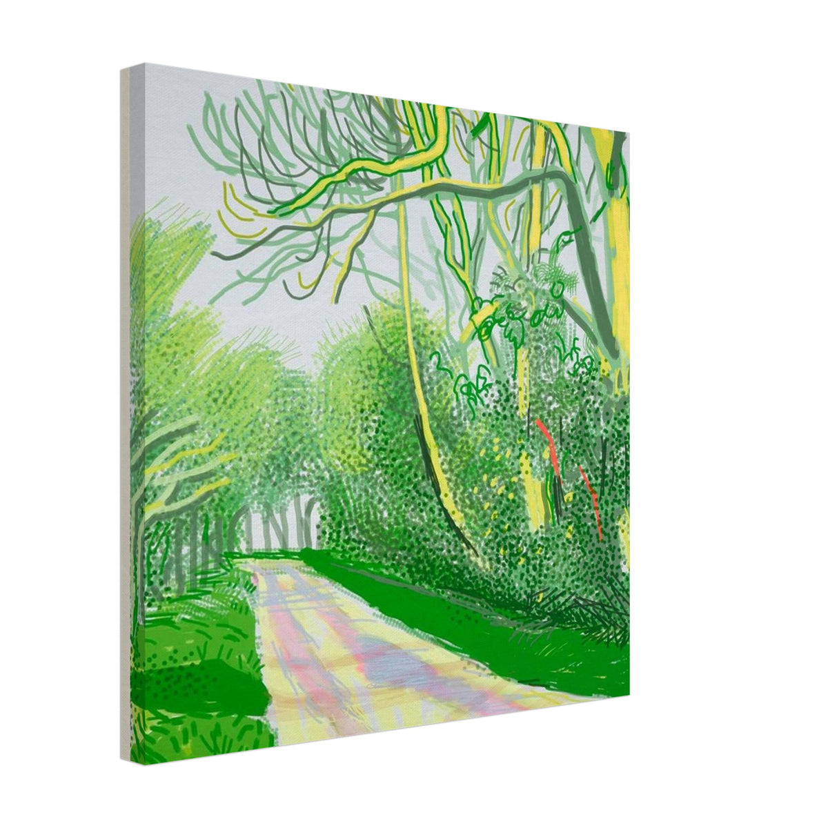 David Hockney, David Hockney Canvas Wall Art, textured canvas wall art, canvas print, 27 × 35 cm (11 × 14 in)