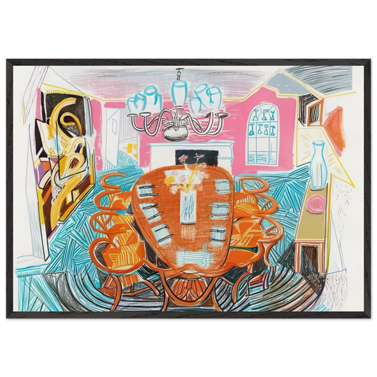 Tyler Dining Room - Signed Print by David Hockney 