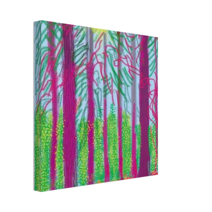 David Hockney, The Yosemite Suite, Yosemite mountains and lush green forests, canvas print, 50 × 60 cm (20 × 24 in)