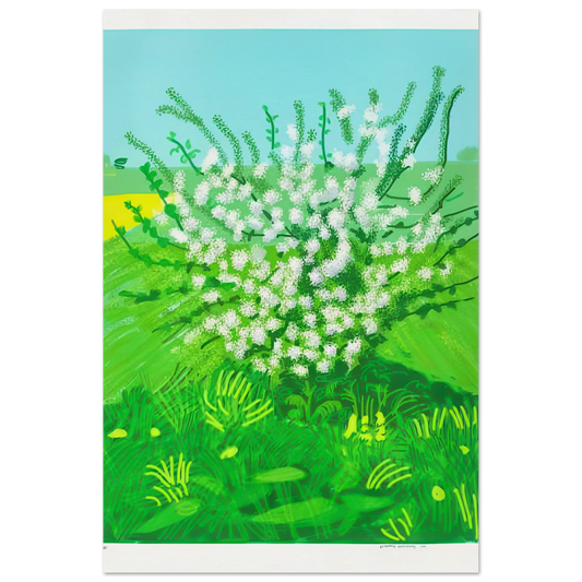 The Arrival Of Spring In Woldgate, East Yorkshire In 2011 (twenty eleven) - 30 April by David Hockney Poster