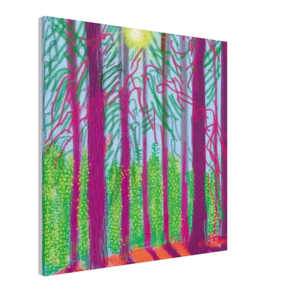 David Hockney, The Yosemite Suite, Yosemite mountains and lush green forests, canvas print, 60 × 90 cm (24 × 36 in)