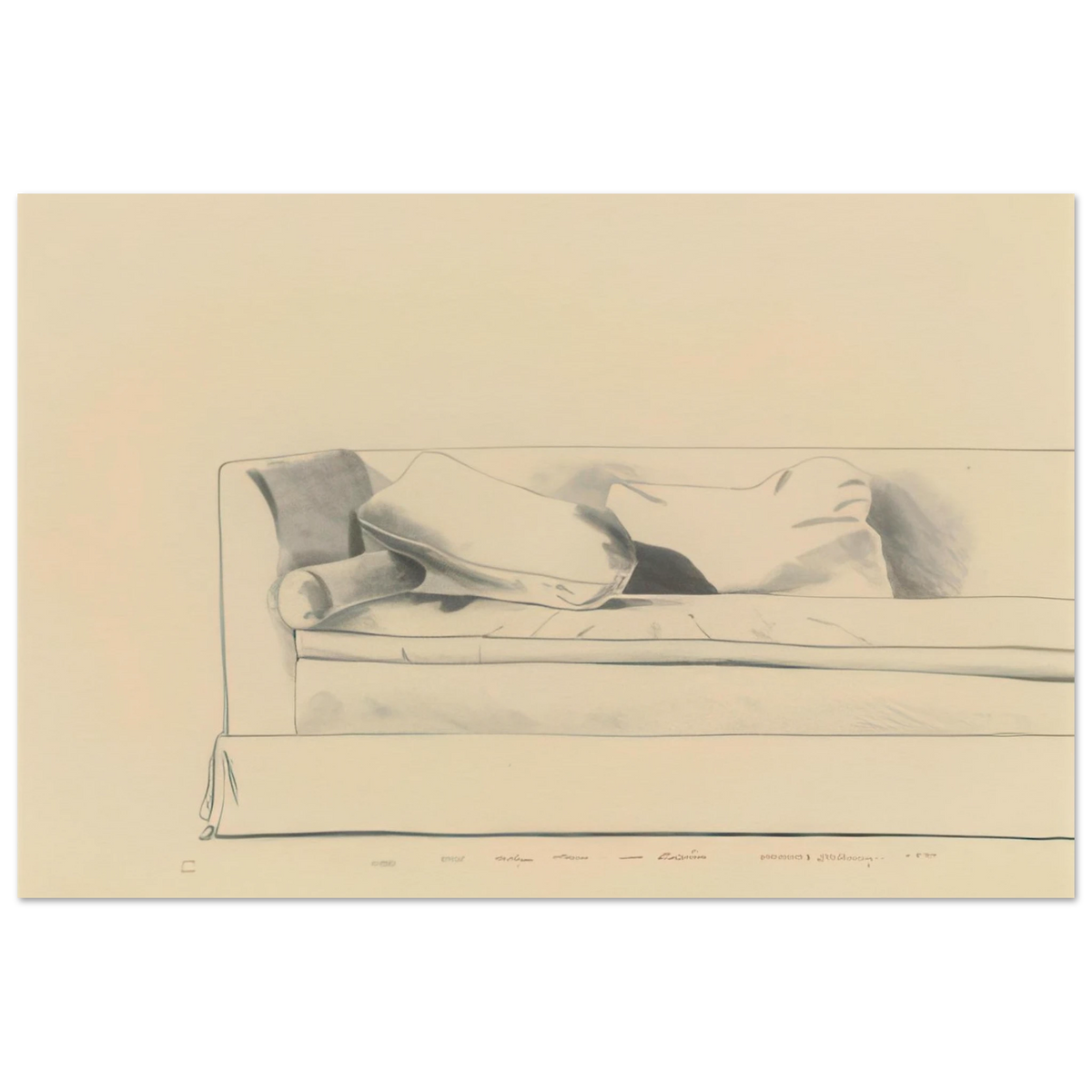  Sofa 8501 Hedges Place Print by David Hockney 