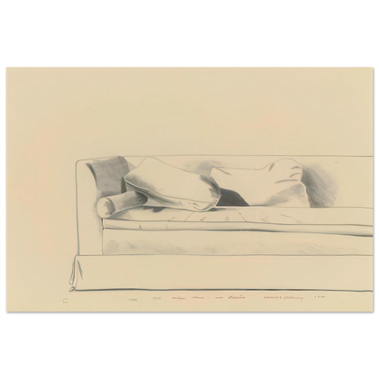  Sofa 8501 Hedges Place Print by David Hockney 