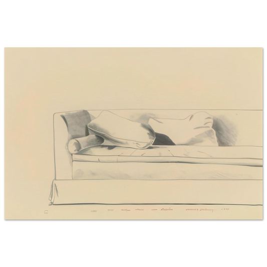  Sofa 8501 Hedges Place Print by David Hockney 