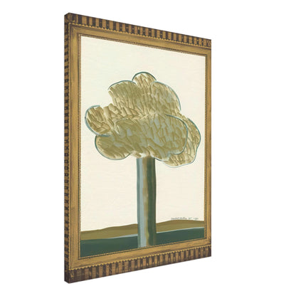 David Hockney, Gold-Framed Landscape No. 2, landscape within an ornate gold frame, canvas print, 40 × 50 cm (16 × 20 in)
