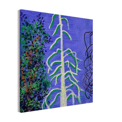 David Hockney, The Yosemite Suite, Yosemite mountains and lush green forests, canvas print, 30 × 30 cm (12 × 12 in)