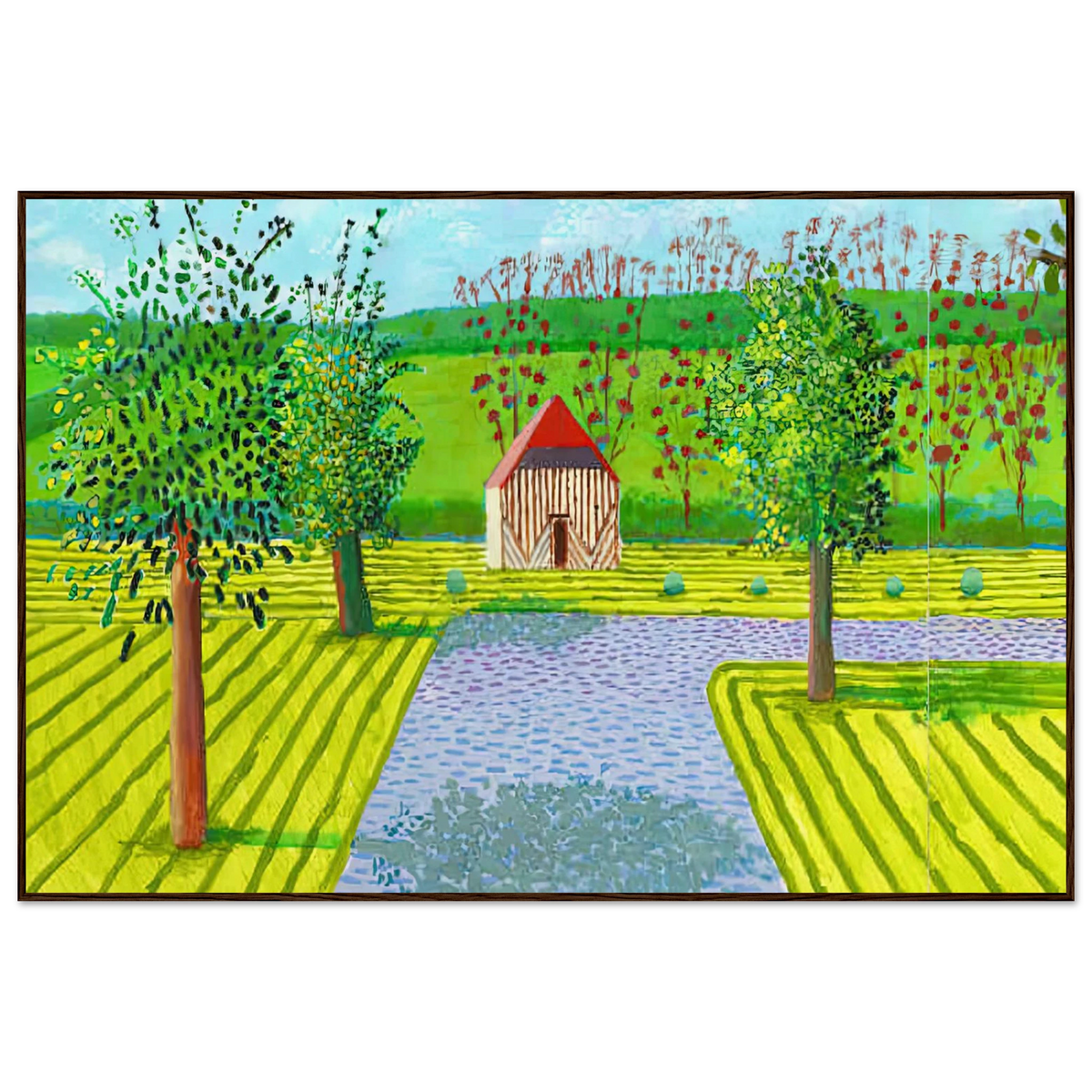 David Hockney A Year in Normandie framed art print
