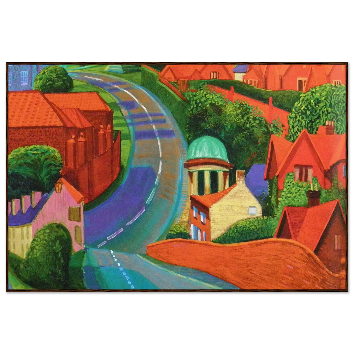 David Hockney The Road to York Through Sledmere framed art print