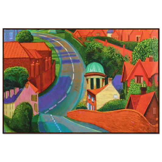David Hockney The Road to York Through Sledmere framed art print