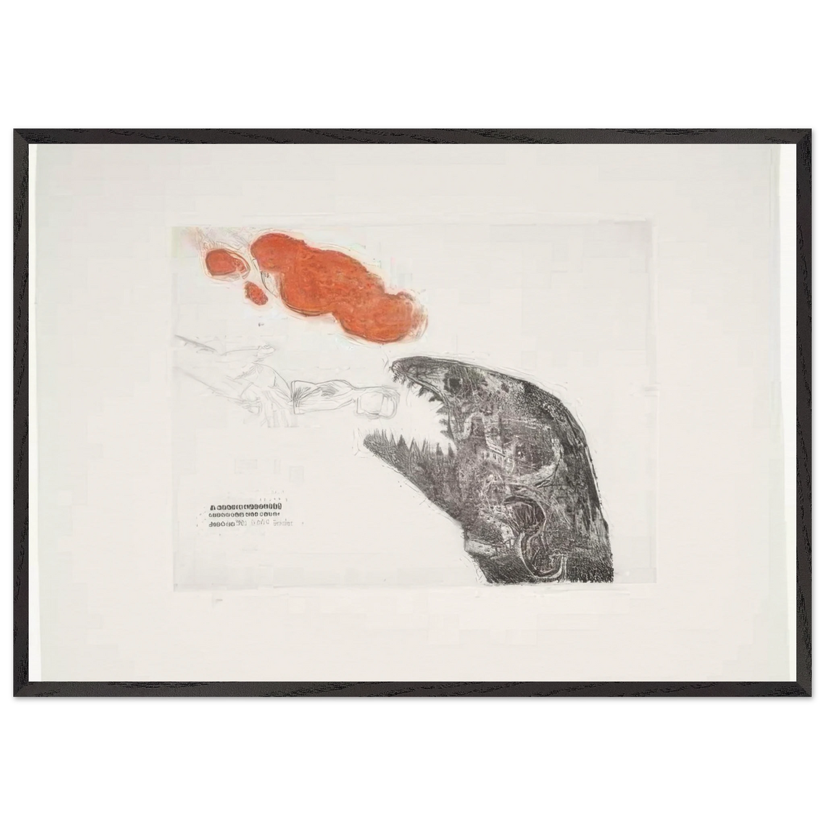 Cast Aside by David Hockney 70x100 cm / 28x40″ inches Framed Art Print – Black Wooden Frame