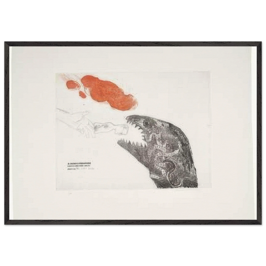 Cast Aside by David Hockney 70x100 cm / 28x40″ inches Framed Art Print – Black Wooden Frame