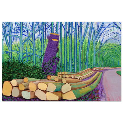 David Hockney More Felled Trees on Woldgate poster