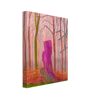 David Hockney, The Arrival of Spring (15 March), woodland path and budding trees, canvas print, 30 × 40 cm (12 × 16 in)