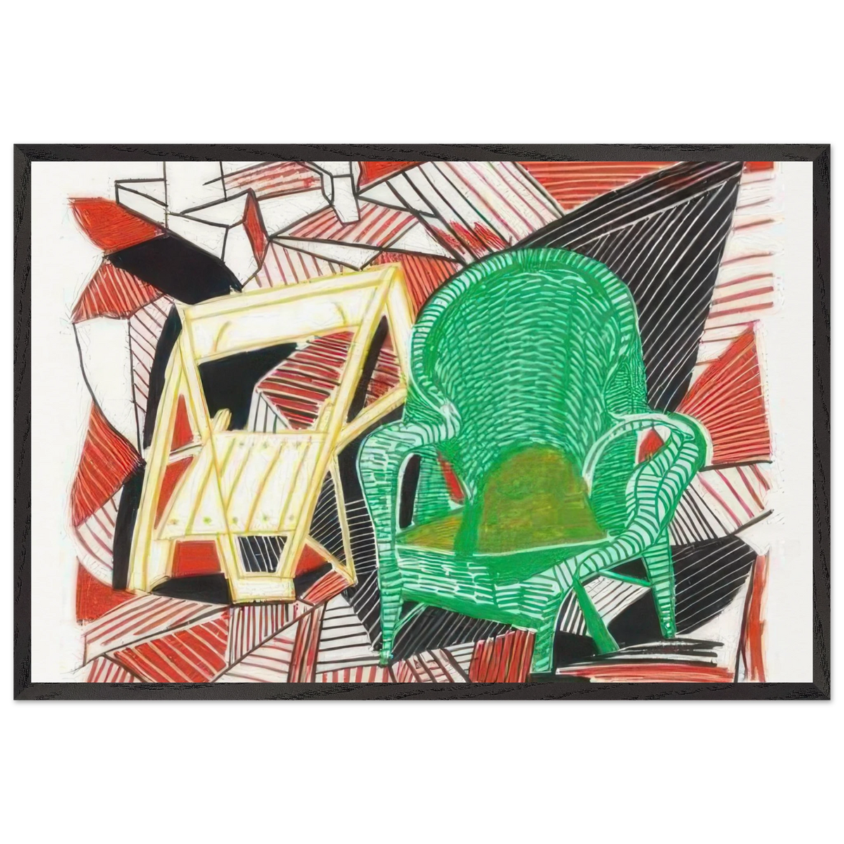 On It May Stay His Eye by David Hockney Framed Art Print