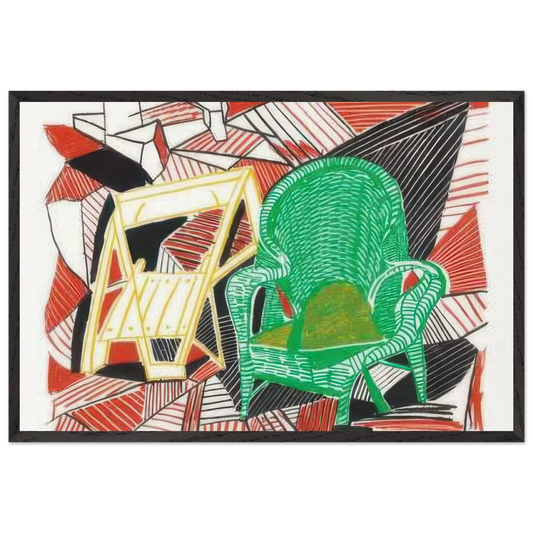 On It May Stay His Eye by David Hockney Framed Art Print