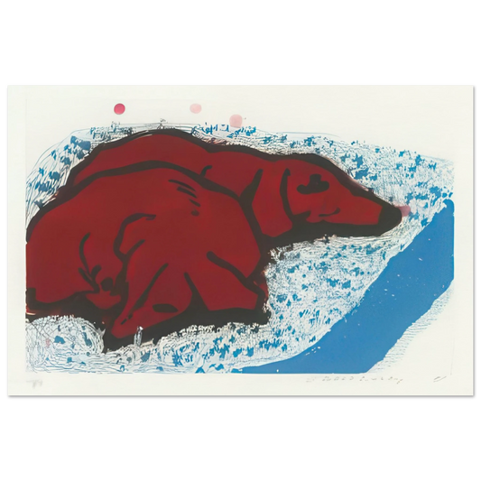 Small Dogs (T.344) Print by David Hockney Poster