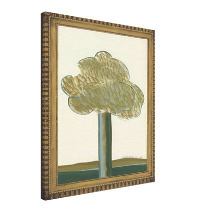 David Hockney, Gold-Framed Landscape No. 2, landscape within an ornate gold frame, canvas print, 45 × 60 cm (18 × 24 in)