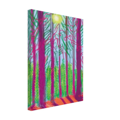 David Hockney, The Yosemite Suite, Yosemite mountains and lush green forests, canvas print, 45 × 60 cm (18 × 24 in)