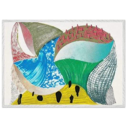 Gorge d'Incre by David Hockney Framed Art Print