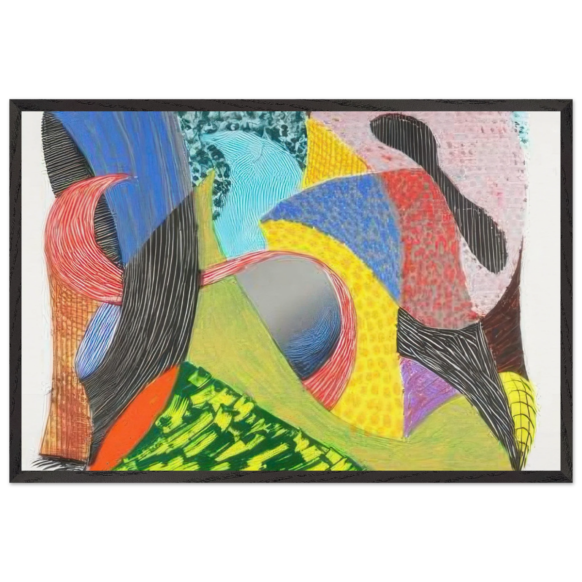 Going Out by David Hockney Framed Art Print