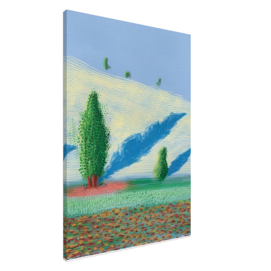 David Hockney, The Yosemite Suite, Yosemite mountains and lush green forests, canvas print, 20 × 25 cm (8 × 10 in)