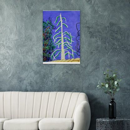 David Hockney, The Yosemite Suite, Yosemite mountains and lush green forests, canvas print