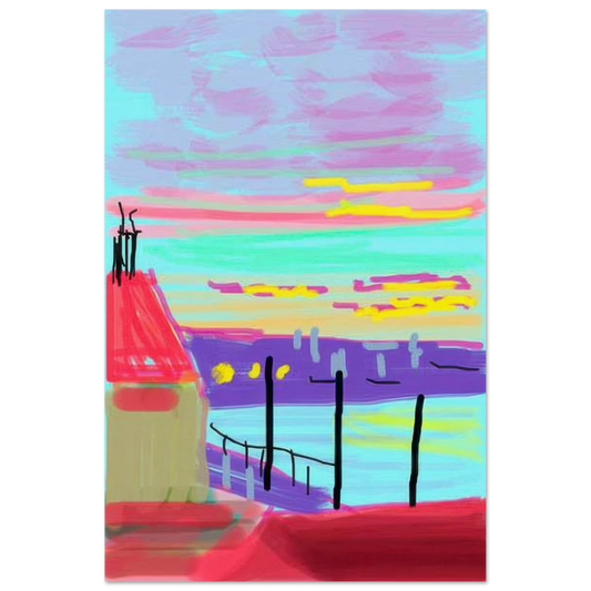 Untitled No. 522 by David Hockney Poster