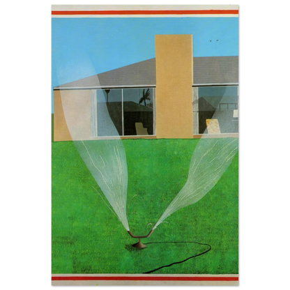 David Hockney A Lawn Sprinkler poster