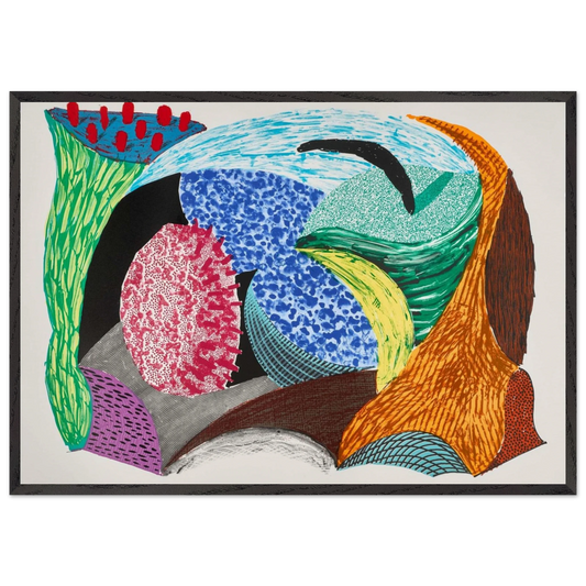 How to Authenticate David Hockney Prints 70x100 cm / 28x40″ inches Framed Art Print – Black Wooden Frame