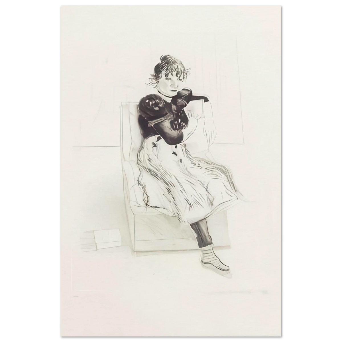 Celia Observing (black state)  by David Hockney poster