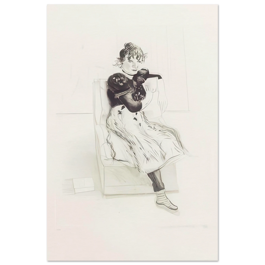 Celia Observing (black state)  by David Hockney poster