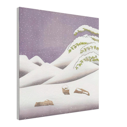 David Hockney, Snow, rolling snowy hills and snow-covered branches, canvas print, 60 × 80 cm (24 × 32 in)
