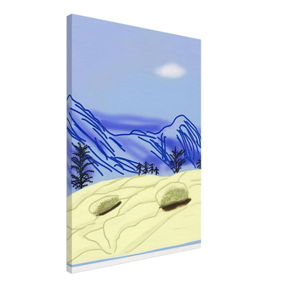 David Hockney, The Yosemite Suite, Yosemite mountains and lush green forests, canvas print, 50 × 75 cm (20 × 30 in)