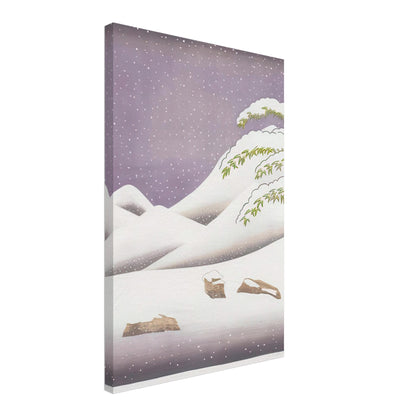 David Hockney, Snow, rolling snowy hills and snow-covered branches, canvas print, 40 × 50 cm (16 × 20 in)