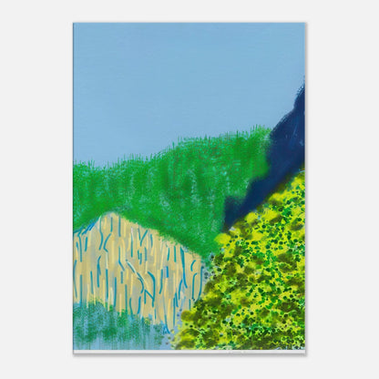 David Hockney, The Yosemite Suite, Yosemite mountains and lush green forests, canvas print