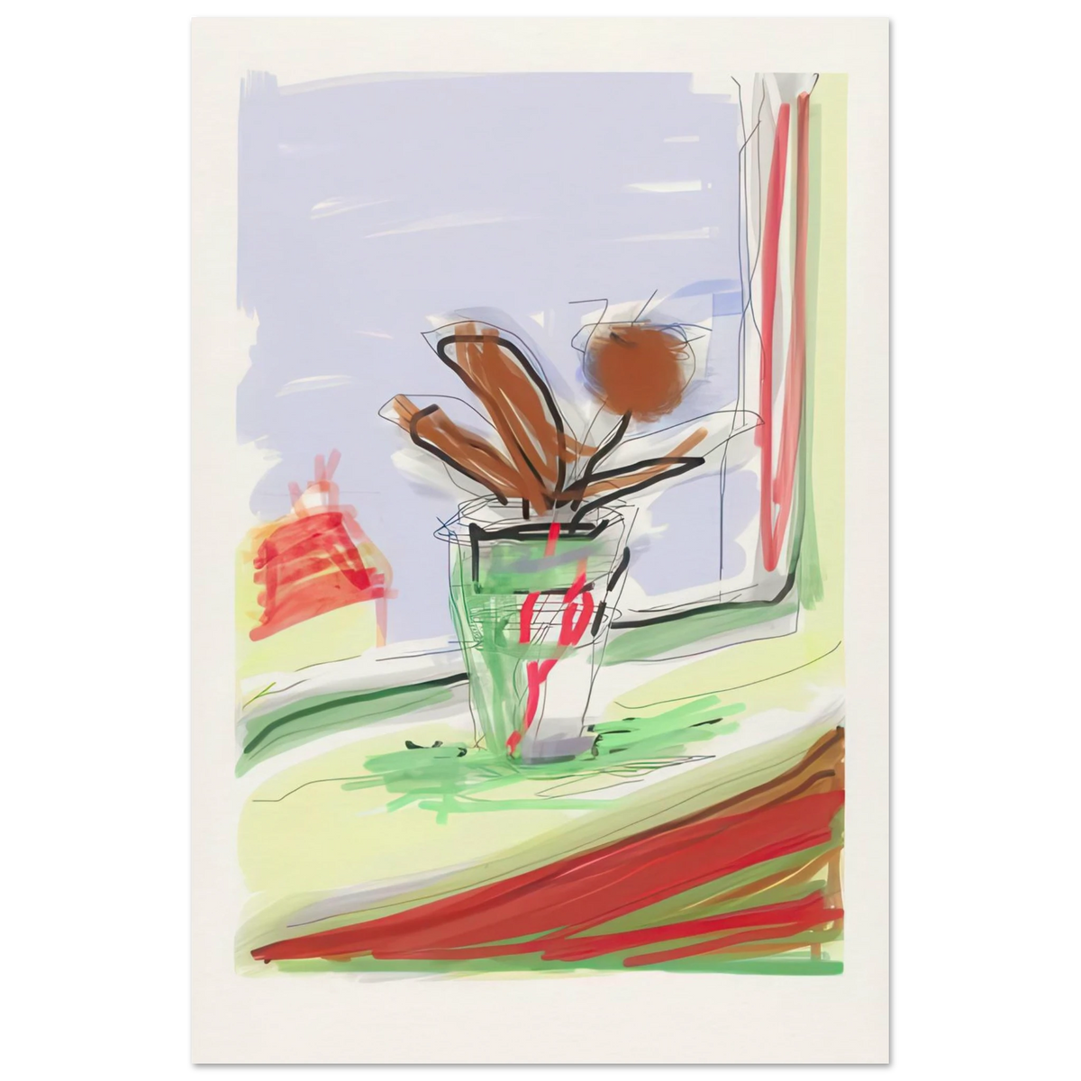 My Bedroom Window by David Hockney Poster