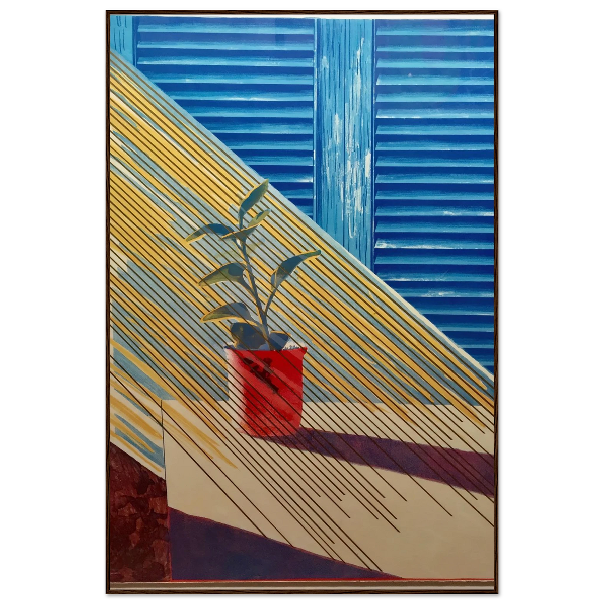 David Hockney Sun Weather Series framed art print