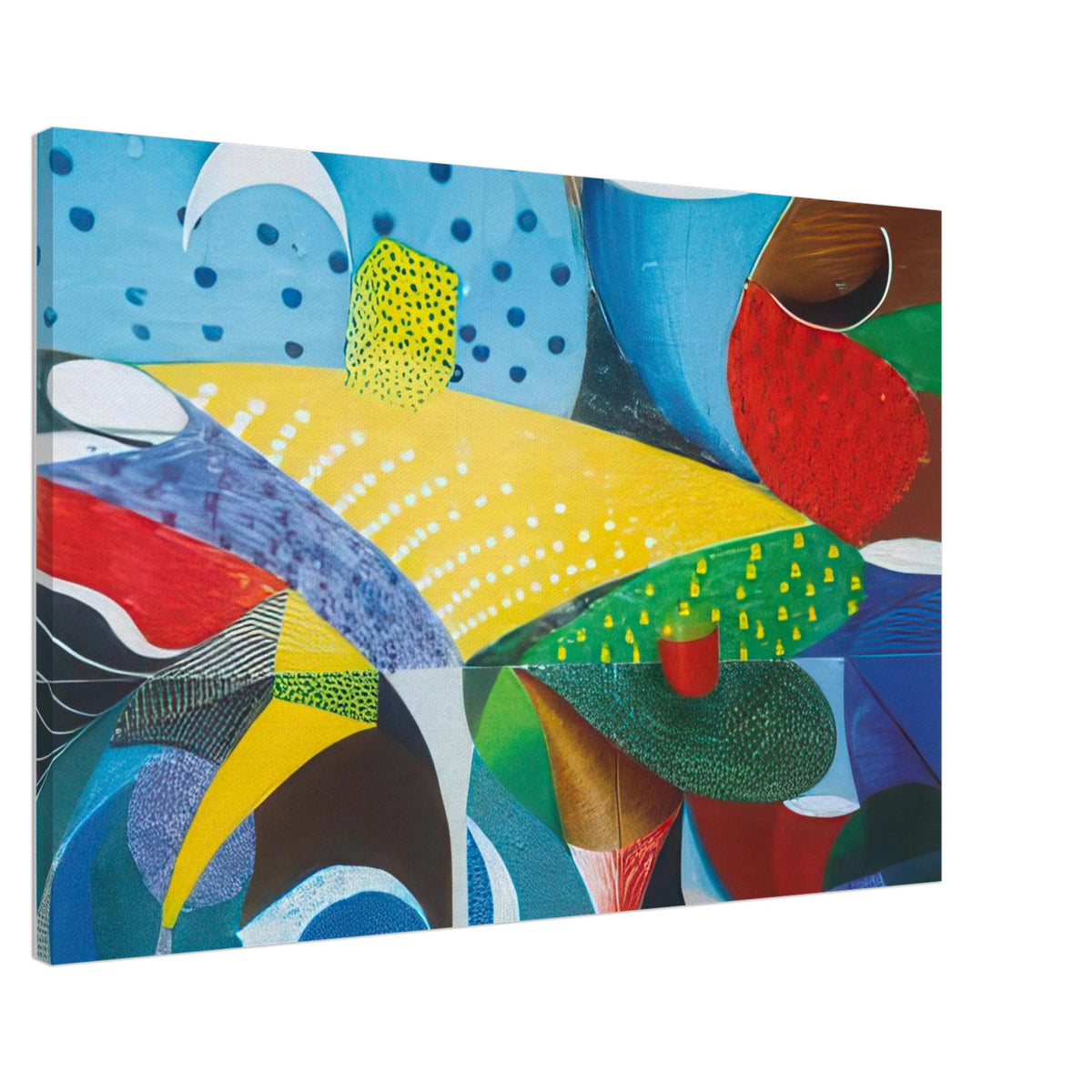 Fourth Detail, Snails Pace, March 27th 1995 by David Hockney, canvas print showing an expressive print detail with enlarged forms and a landscape-like composition, 70 × 100 cm (28 × 40 in).