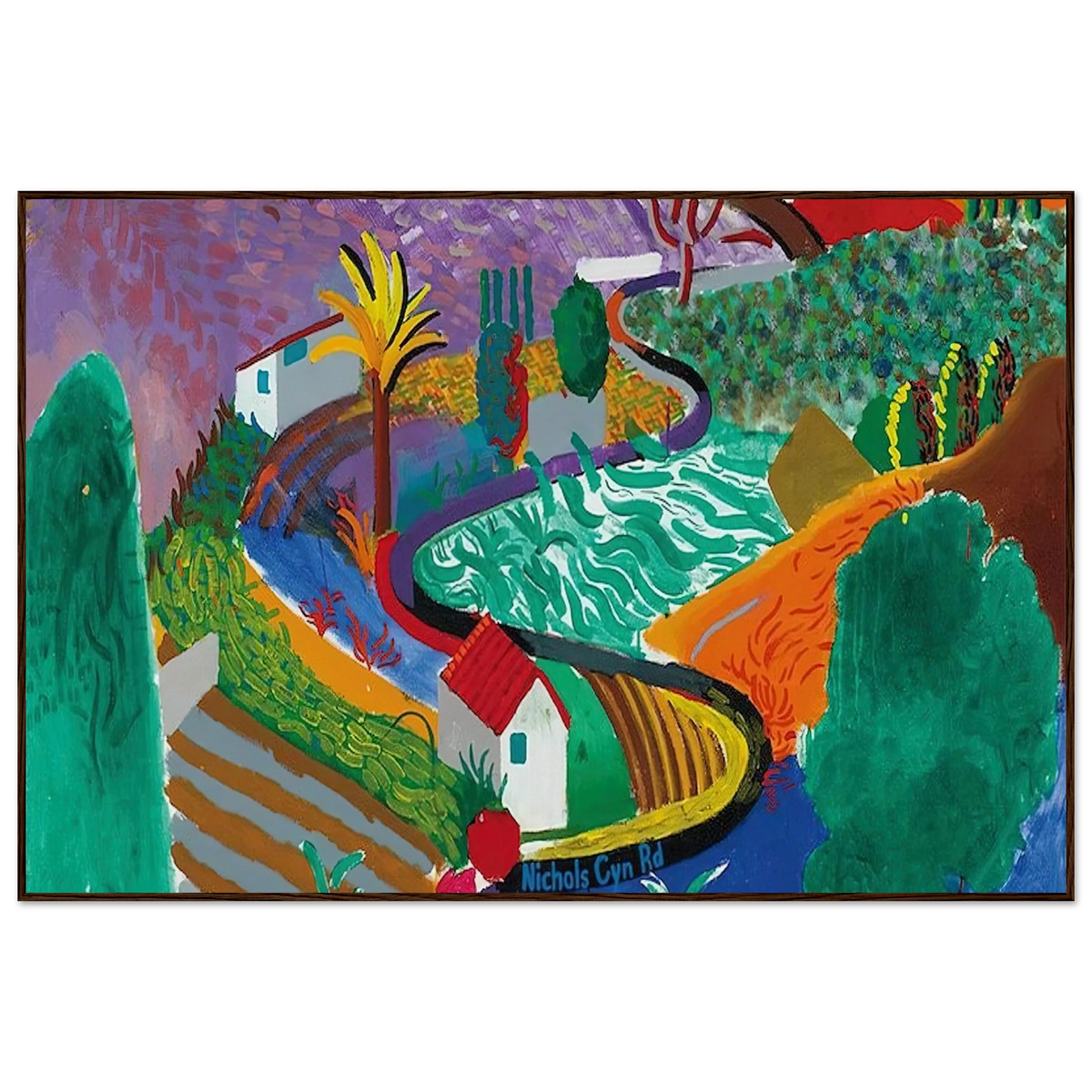 David Hockney Nichols Canyon 1980 framed art print