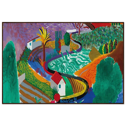 David Hockney Nichols Canyon 1980 framed art print
