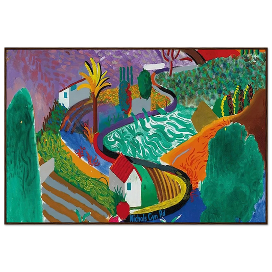 David Hockney Nichols Canyon 1980 framed art print