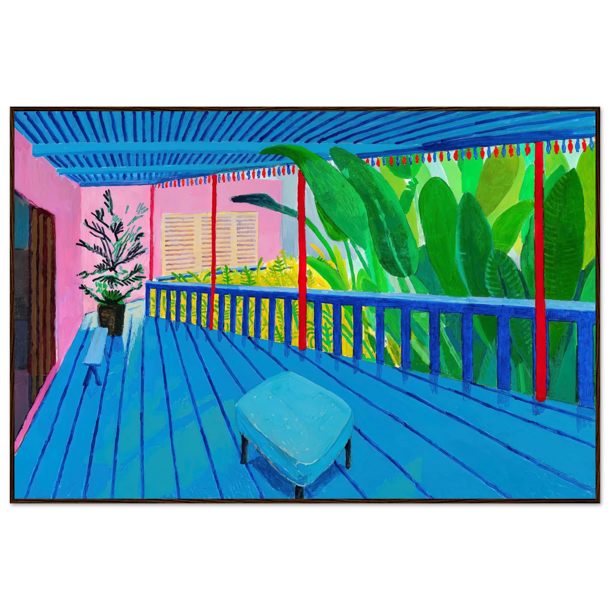 David Hockney The Road to York Through Sledmere framed art print