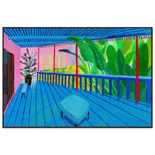 David Hockney The Road to York Through Sledmere framed art print